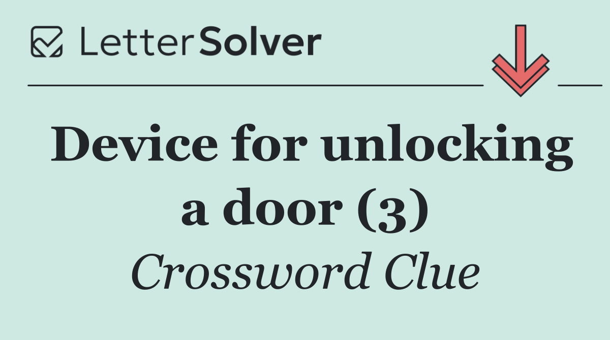 Device for unlocking a door (3)