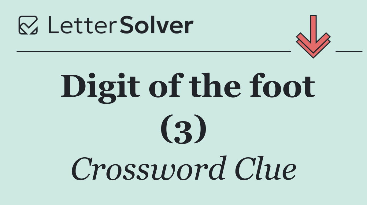 Digit of the foot (3)