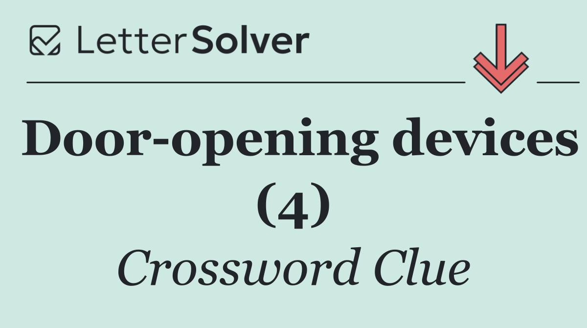 Door opening devices (4)