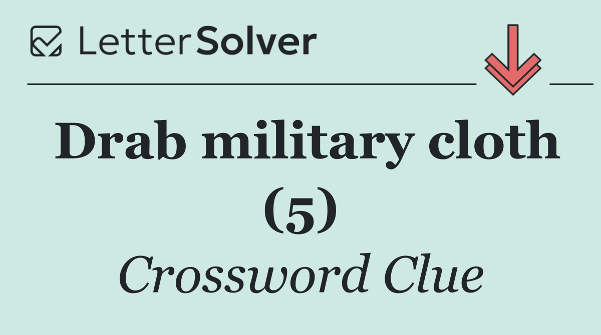Drab military cloth (5)