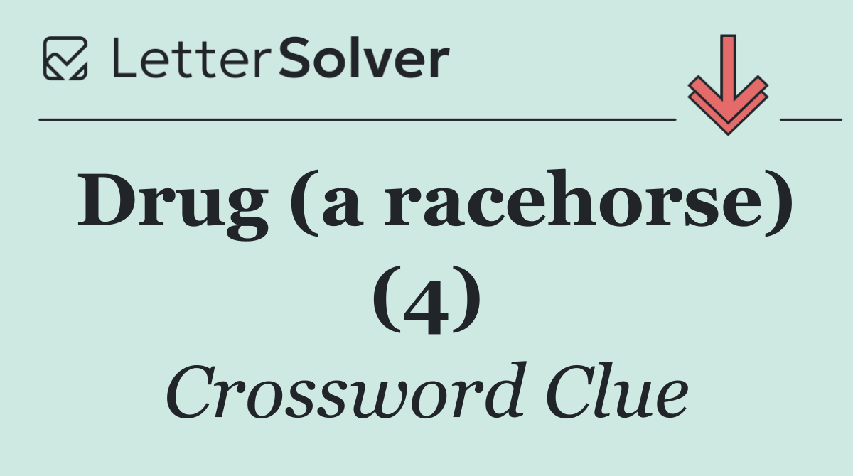 Drug (a racehorse) (4)