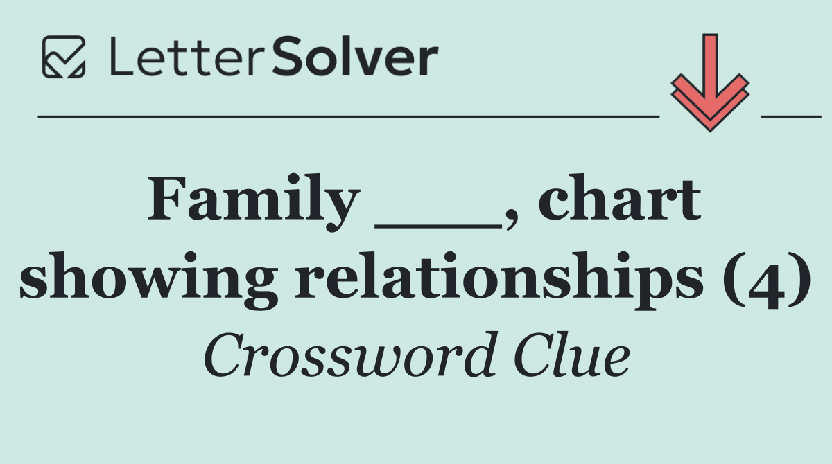 Family ___, chart showing relationships (4)