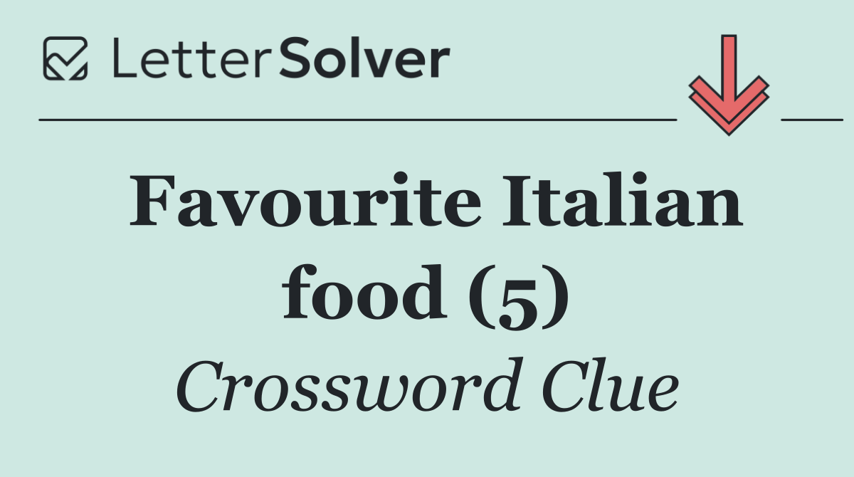 Favourite Italian food (5)