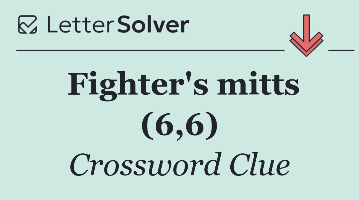 Fighter's mitts (6,6)