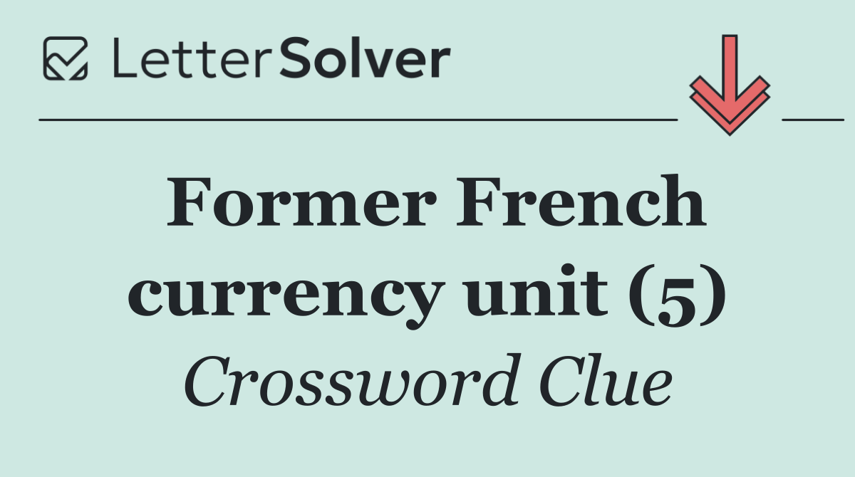 Former French currency unit (5)