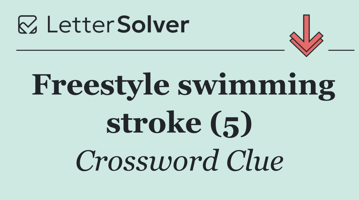 Freestyle swimming stroke (5)