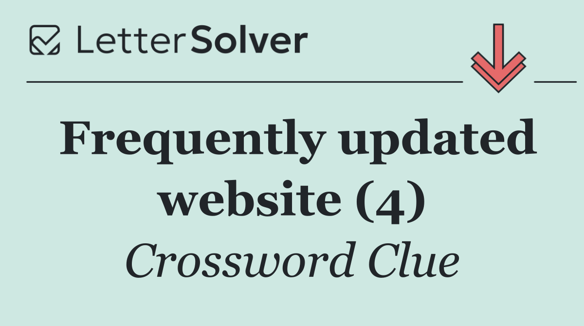 Frequently updated website (4)