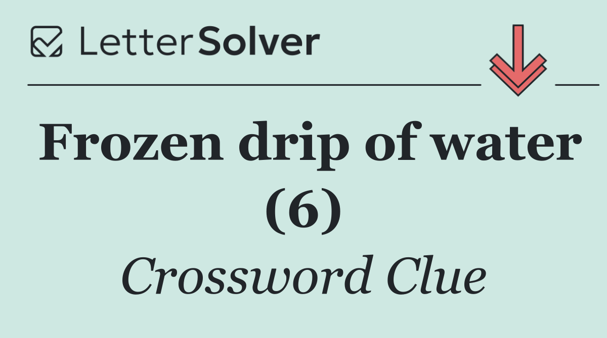 Frozen drip of water (6)