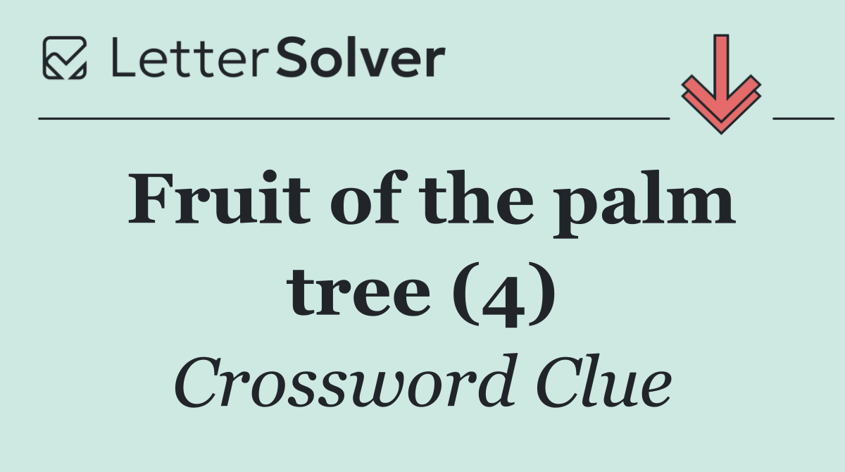 Fruit of the palm tree (4)