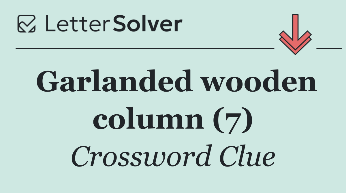 Garlanded wooden column (7)