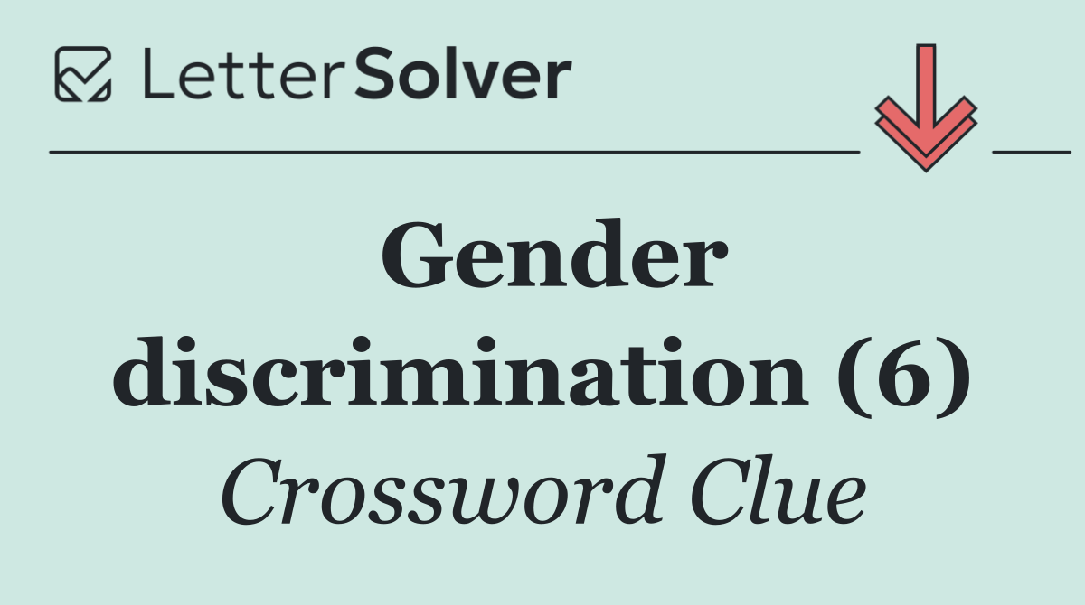 Gender discrimination (6)