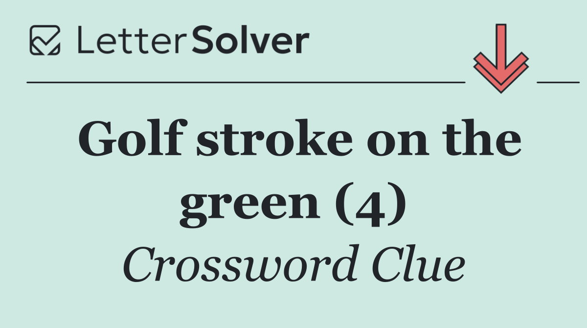 Golf stroke on the green (4)