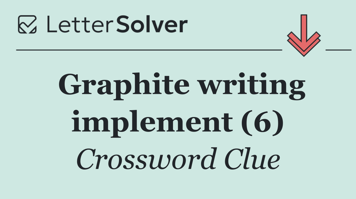 Graphite writing implement (6)