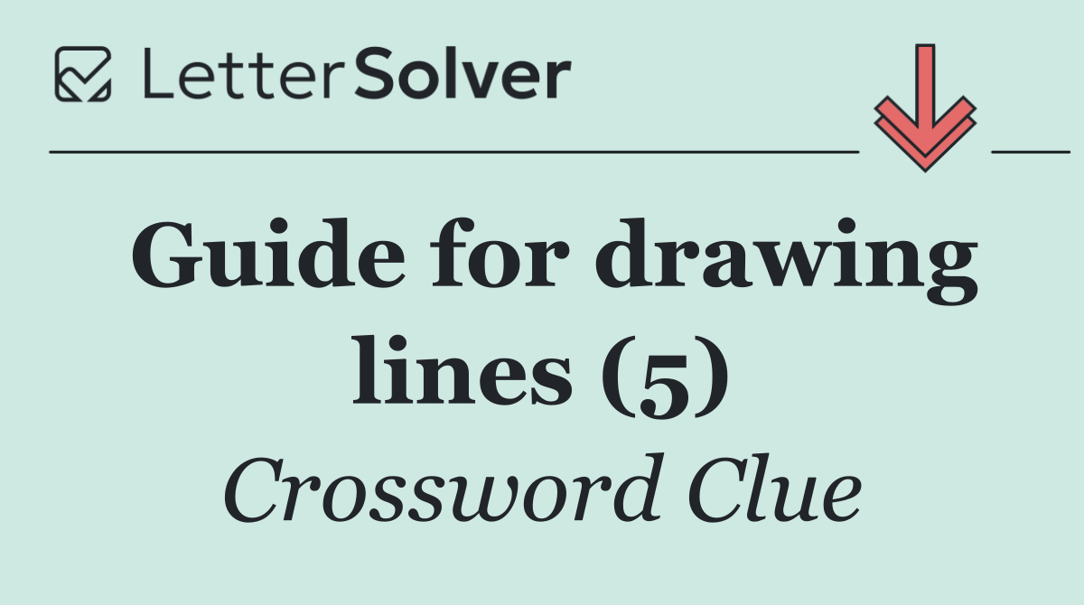 Guide for drawing lines (5)