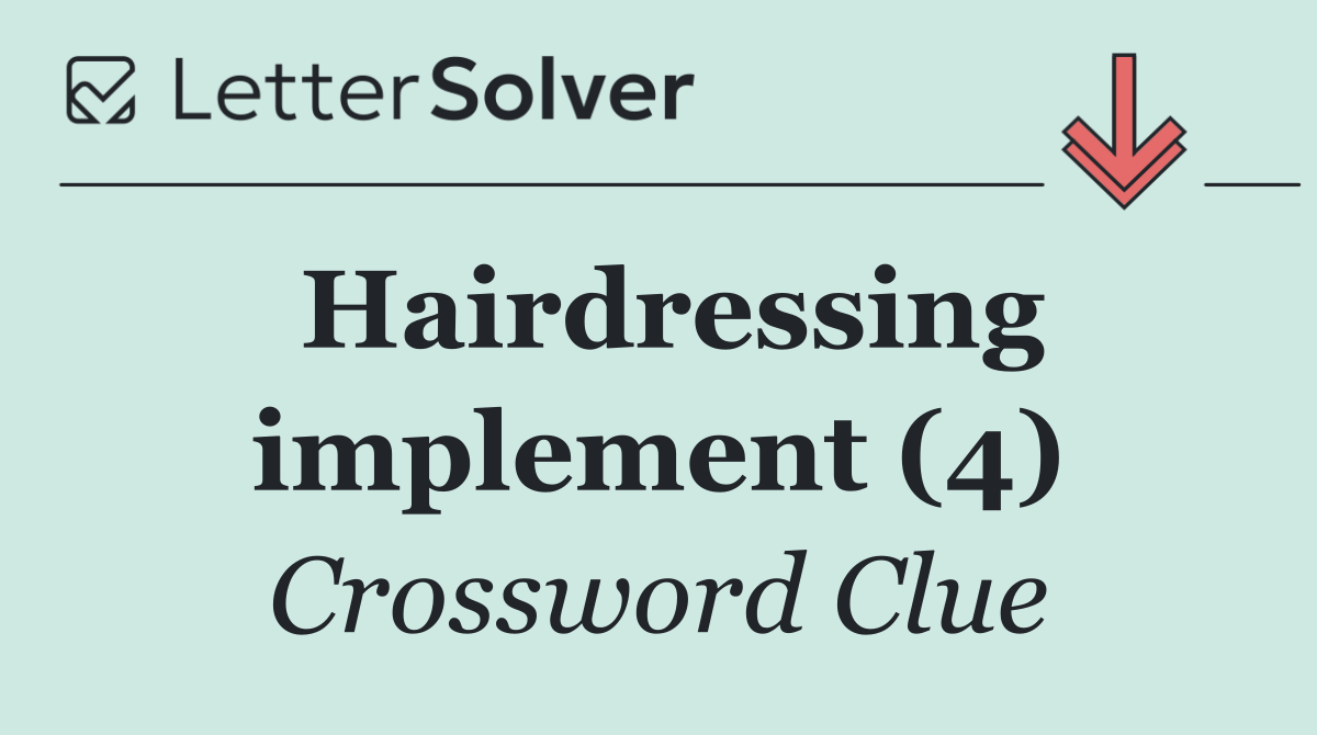 Hairdressing implement (4)