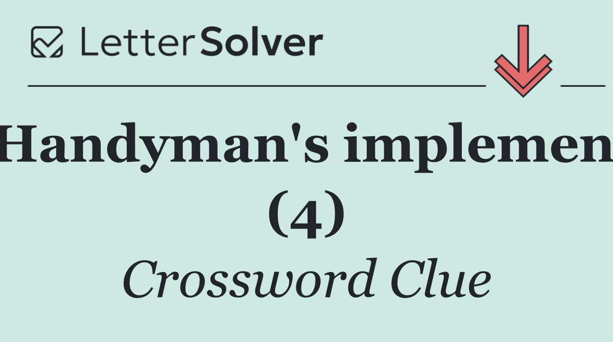 Handyman's implement (4)