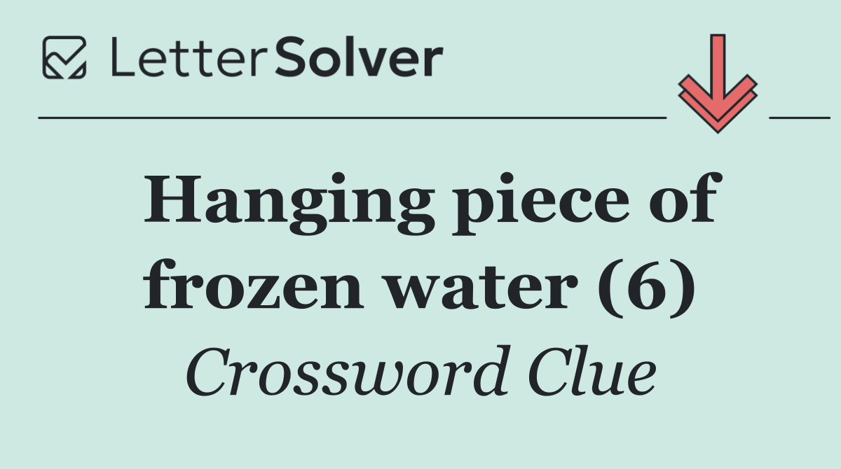 Hanging piece of frozen water (6)