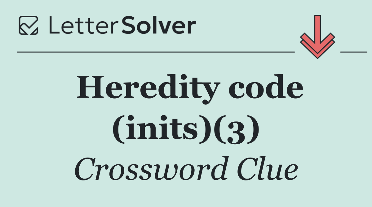 Heredity code (inits)(3)