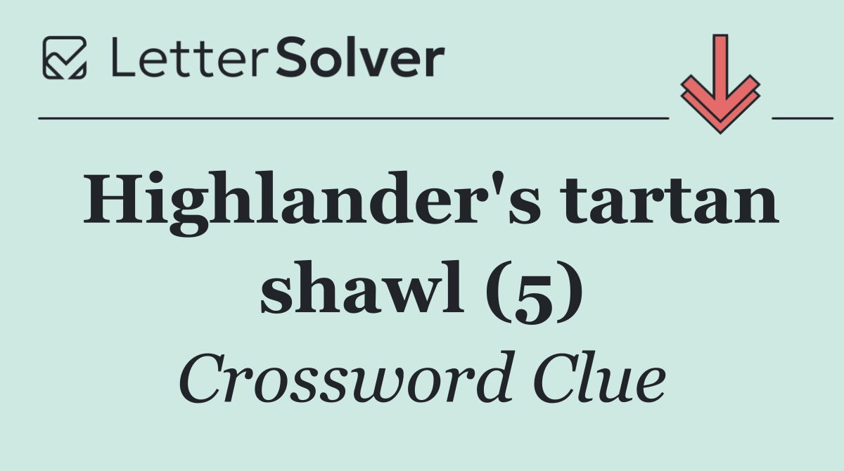 Highlander's tartan shawl (5)