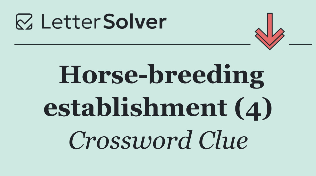 Horse breeding establishment (4)