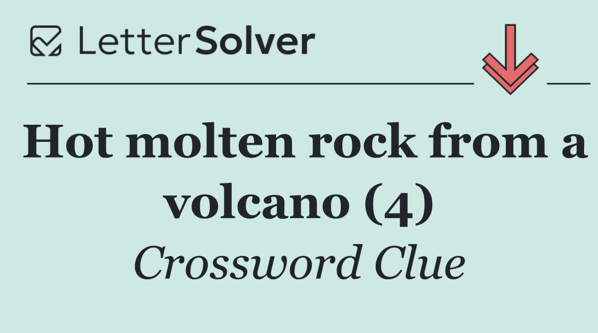 Hot molten rock from a volcano (4)