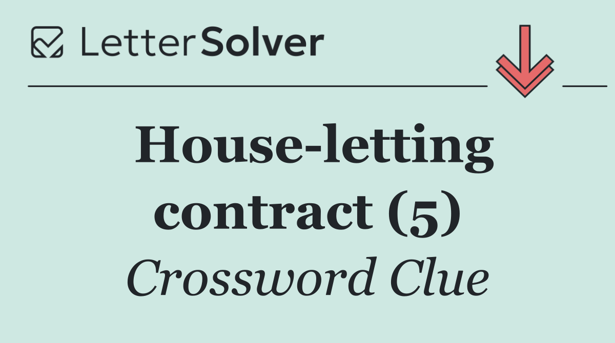 House letting contract (5)