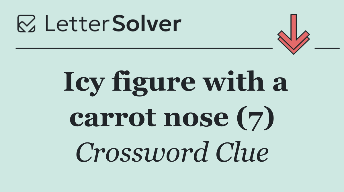 Icy figure with a carrot nose (7)