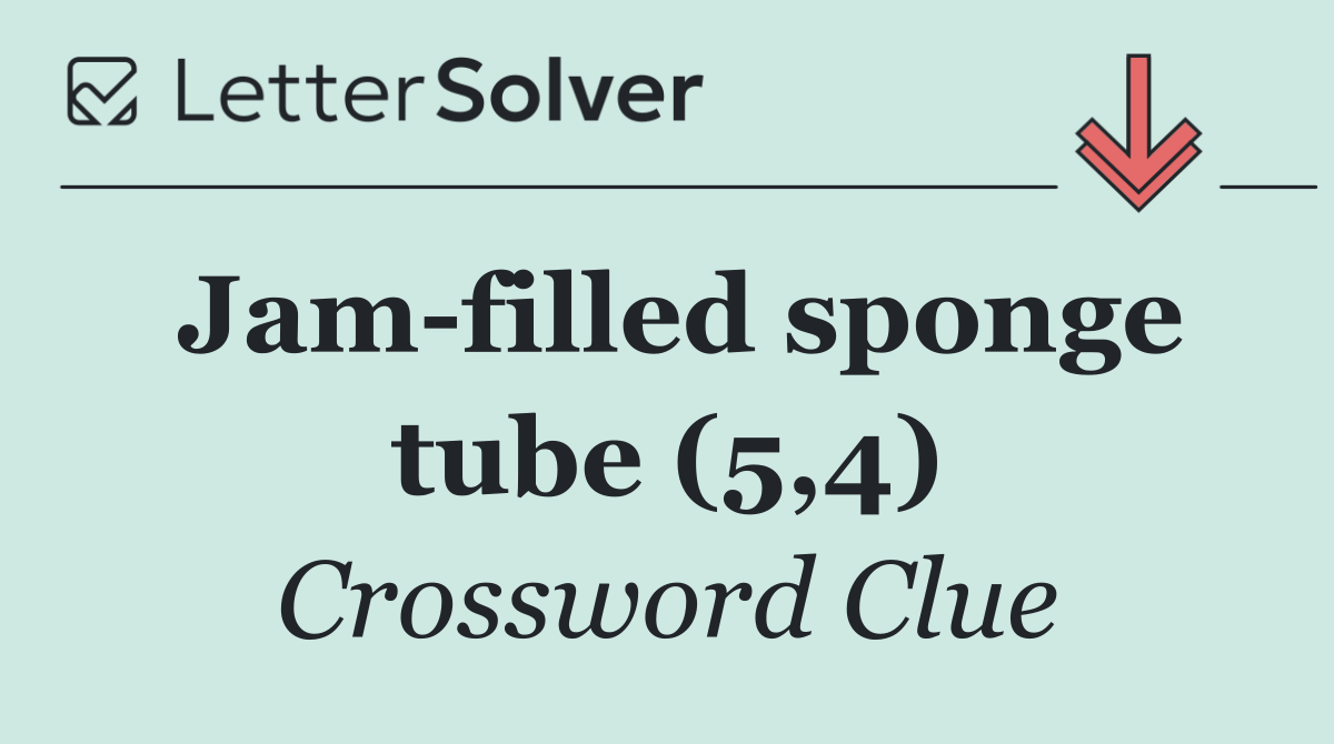Jam filled sponge tube (5,4)
