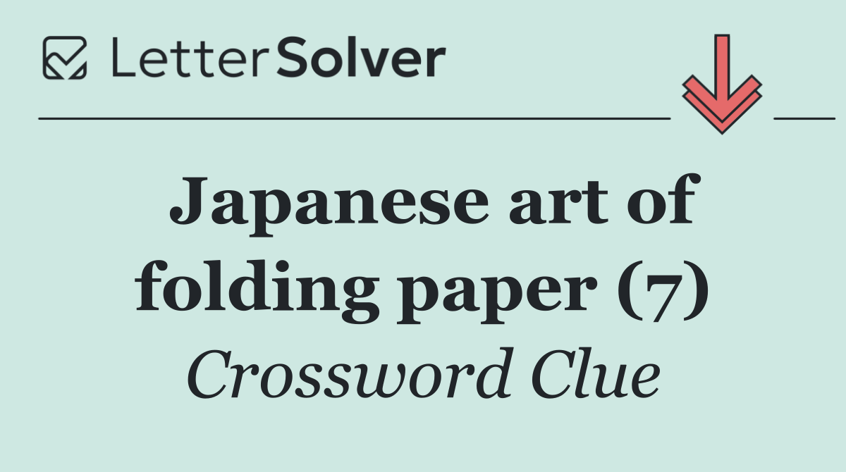 Japanese art of folding paper (7)