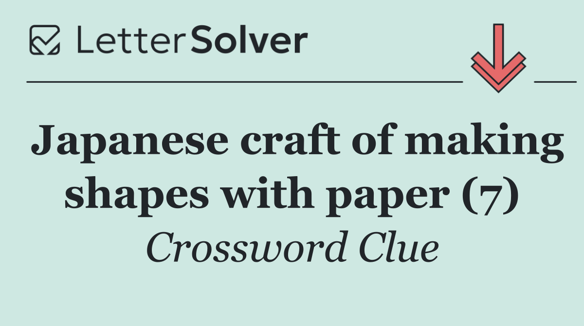 Japanese craft of making shapes with paper (7)