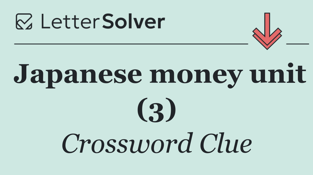 Japanese money unit (3)