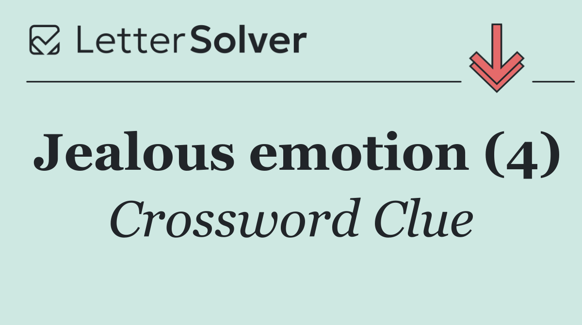 Jealous emotion (4)