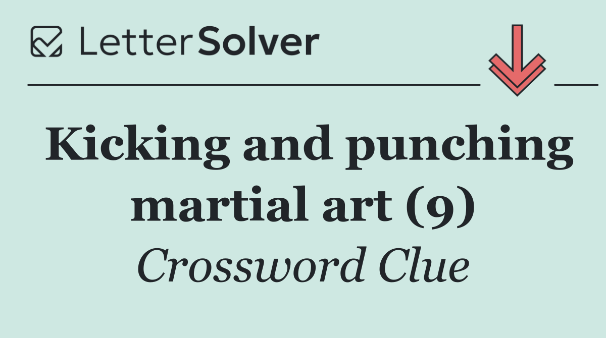 Kicking and punching martial art (9)