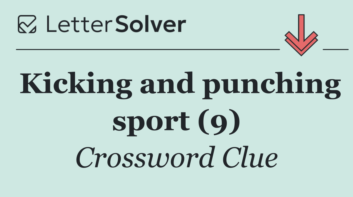 Kicking and punching sport (9)