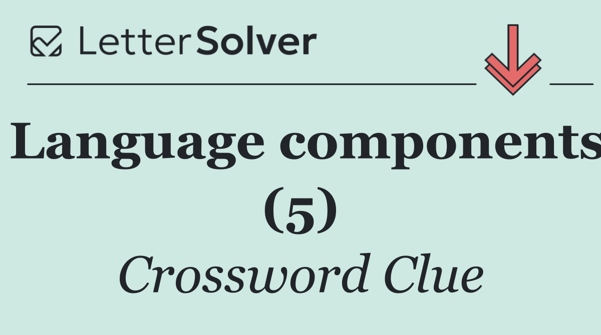 Language components (5)
