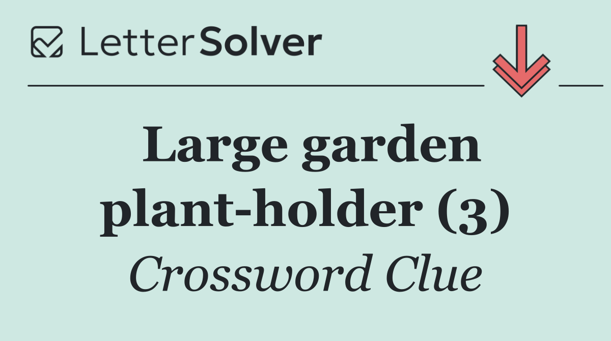 Large garden plant holder (3)