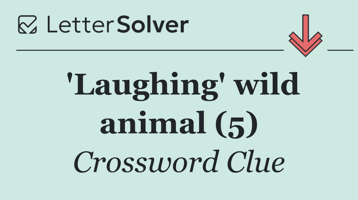 'Laughing' wild animal (5)
