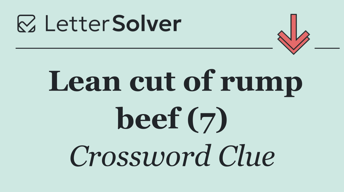 Lean cut of rump beef (7)