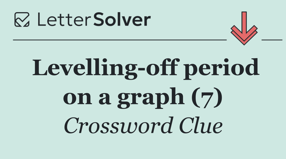 Levelling off period on a graph (7)