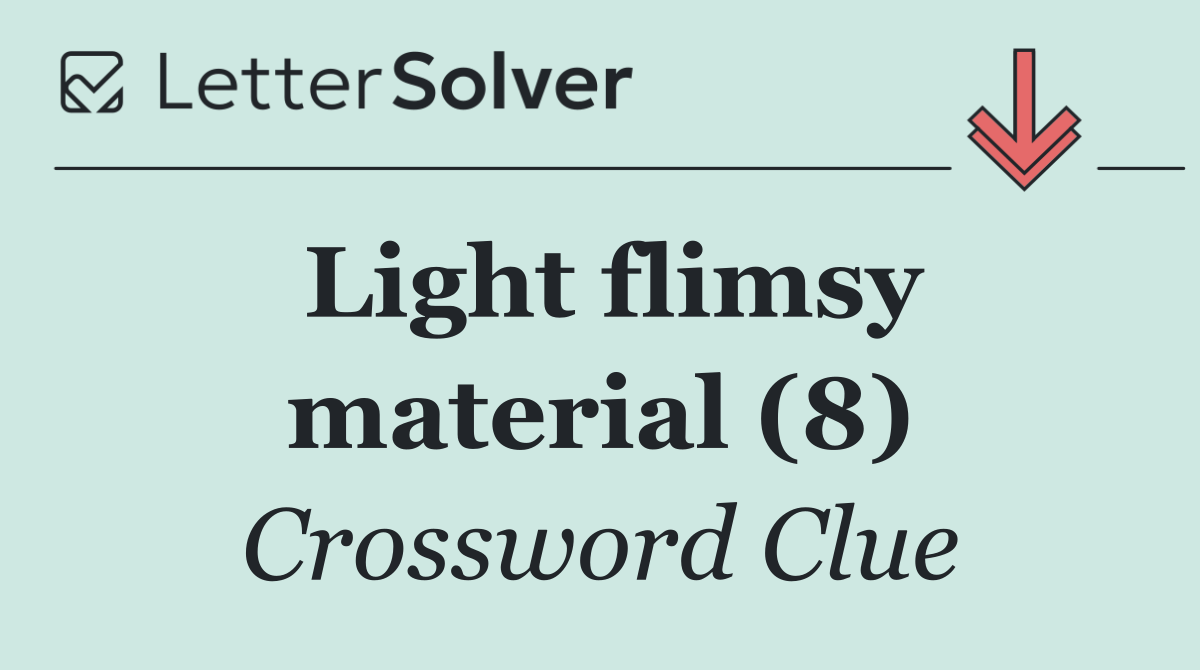 Light flimsy material (8)