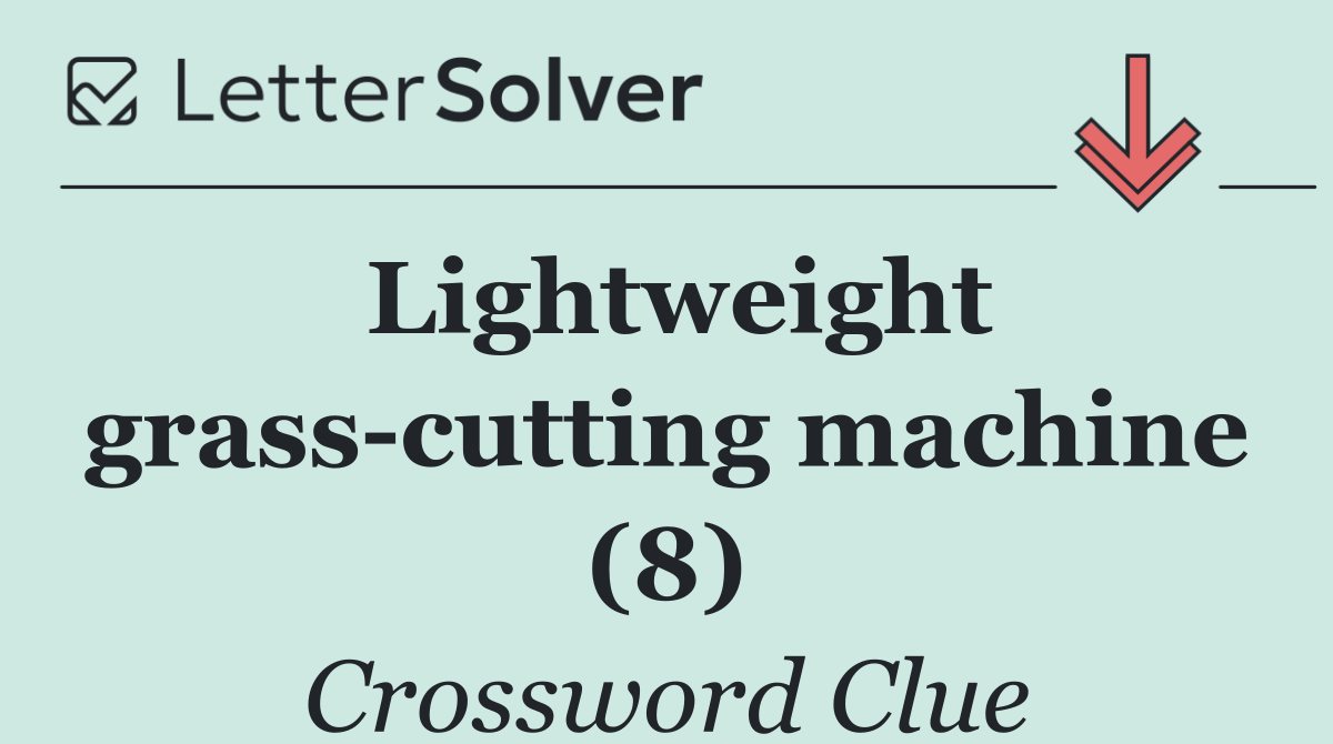 Lightweight grass cutting machine (8)