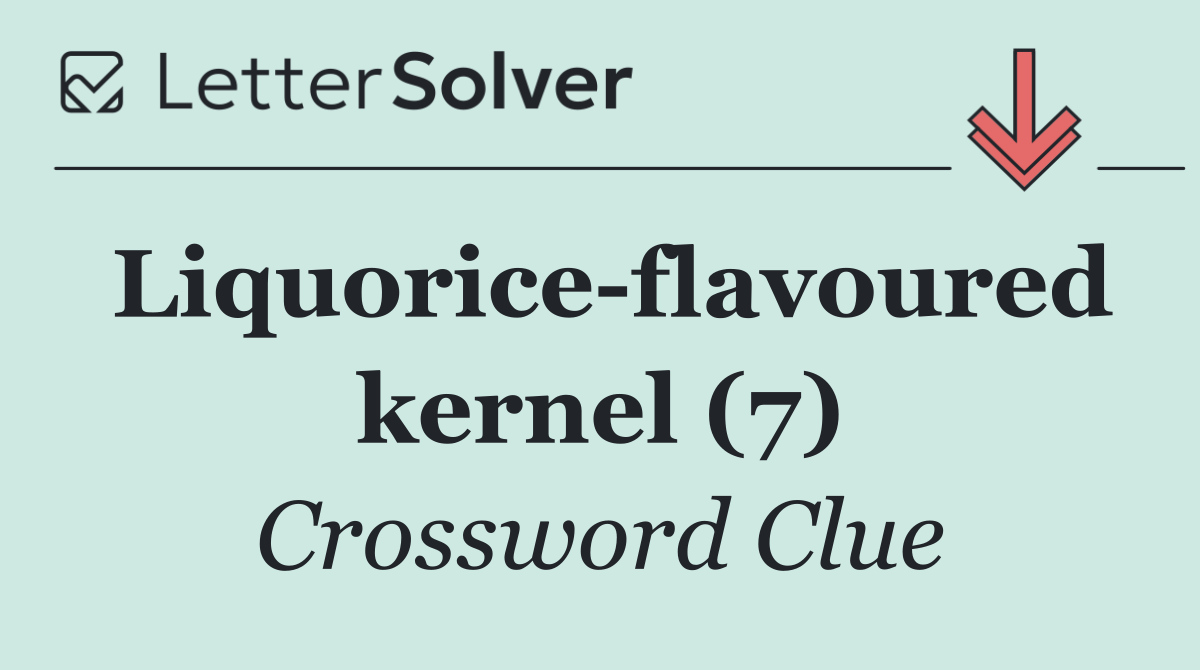 Liquorice flavoured kernel (7)
