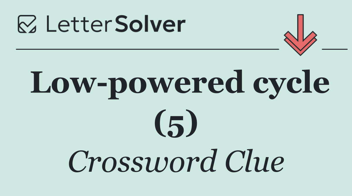 Low powered cycle (5)