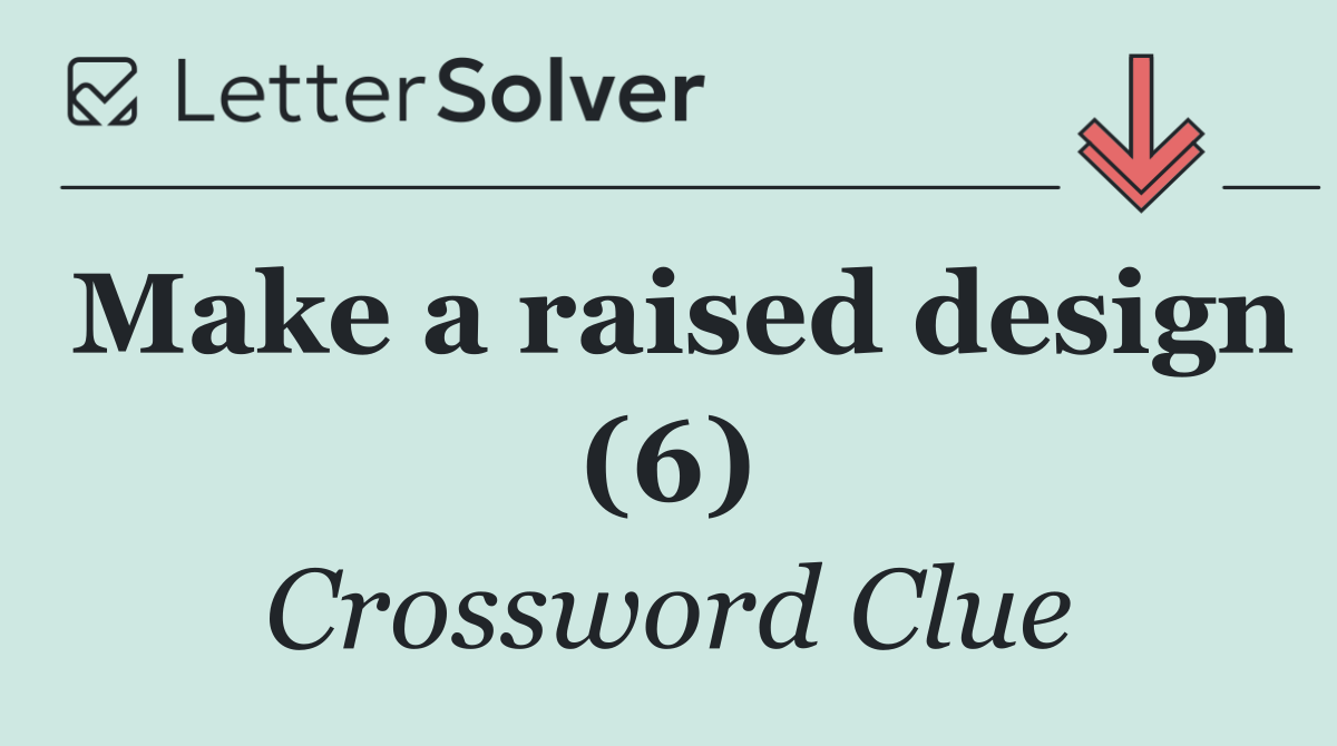 Make a raised design (6)