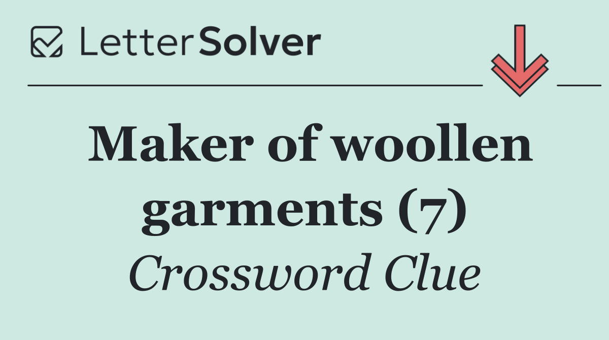 Maker of woollen garments (7)