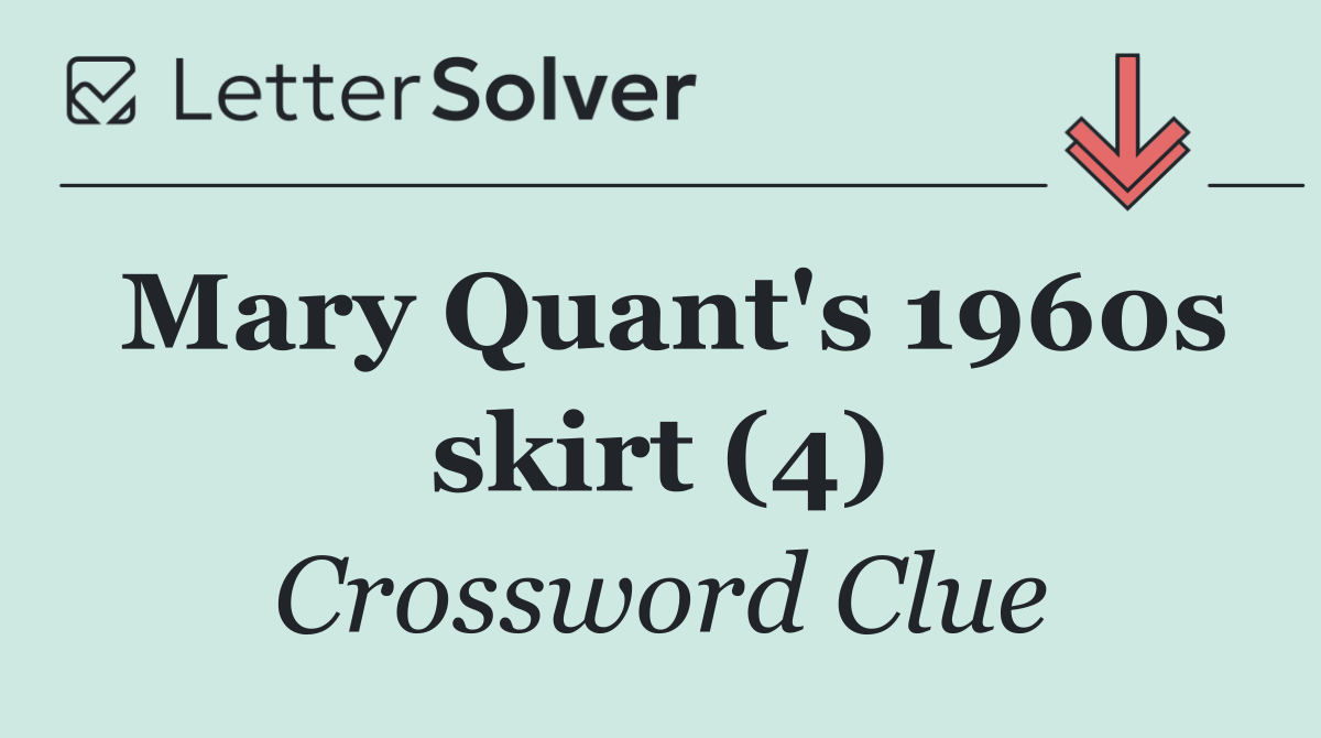 Mary Quant's 1960s skirt (4)