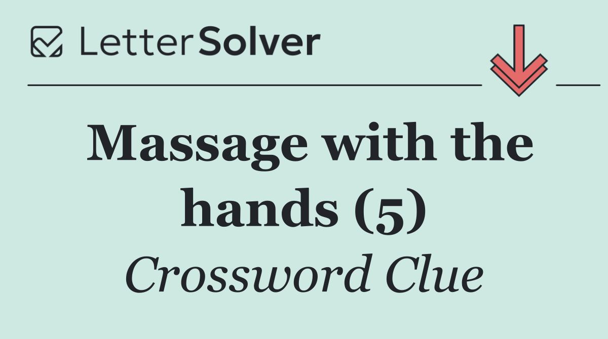 Massage with the hands (5)