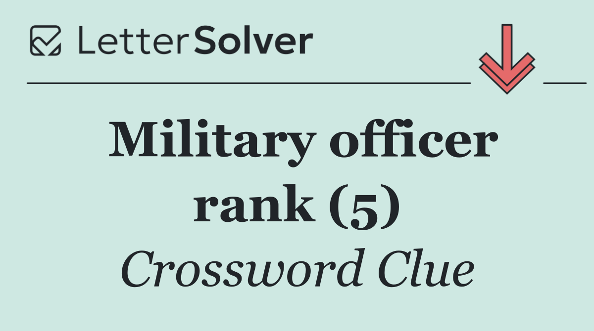 Military officer rank (5)