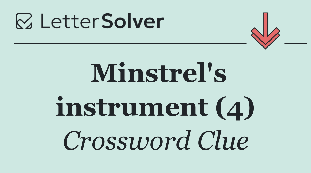 Minstrel's instrument (4)