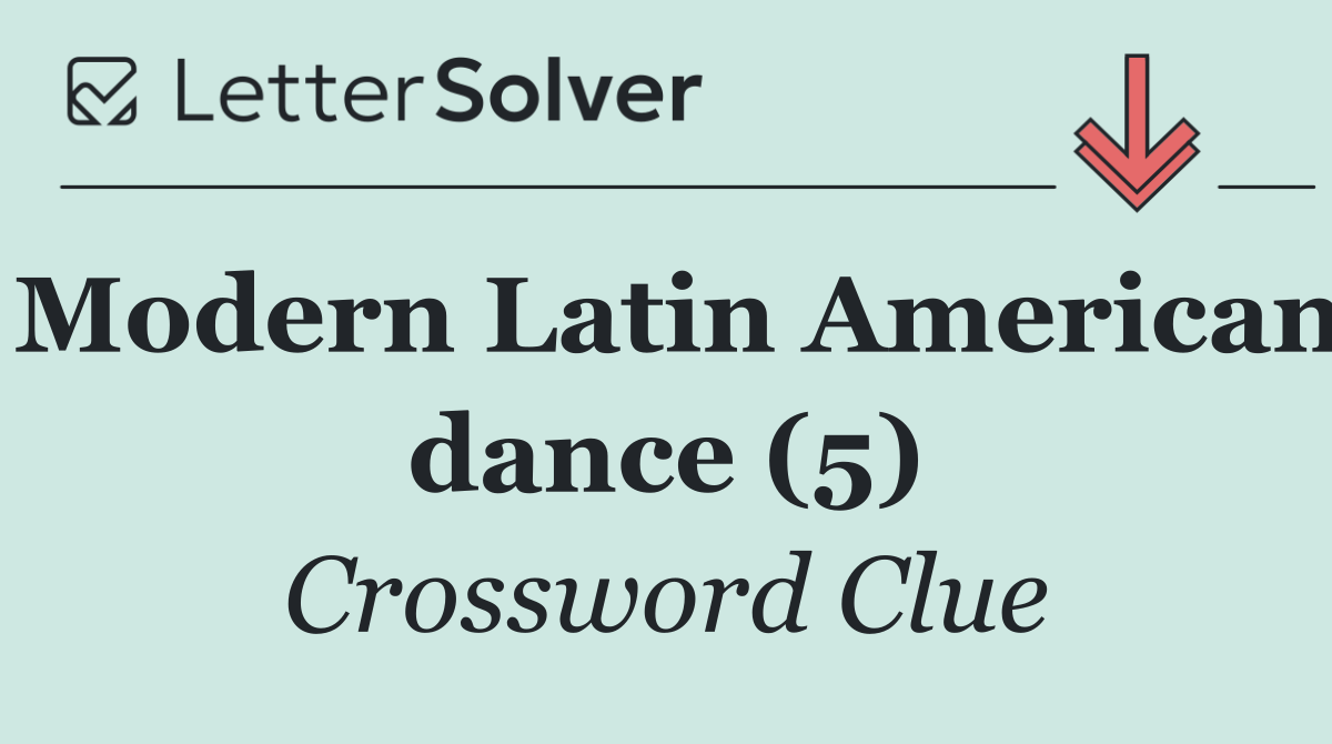 Modern Latin American dance (5)